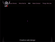 Tablet Screenshot of ghostsofabetterlife.com